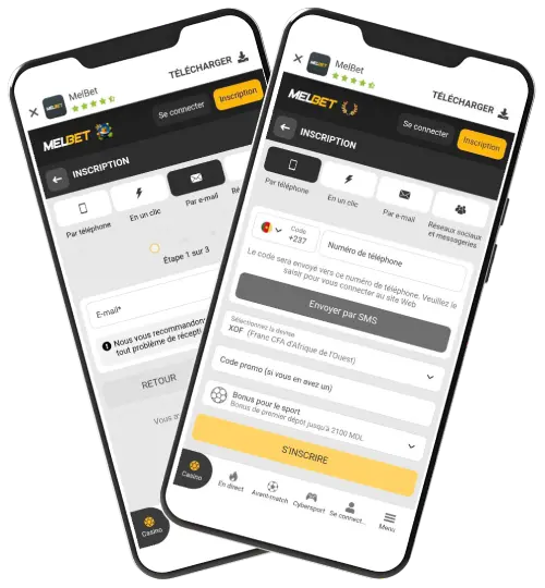 S’inscrire sur le site internet Melbet avec un code promotionnel