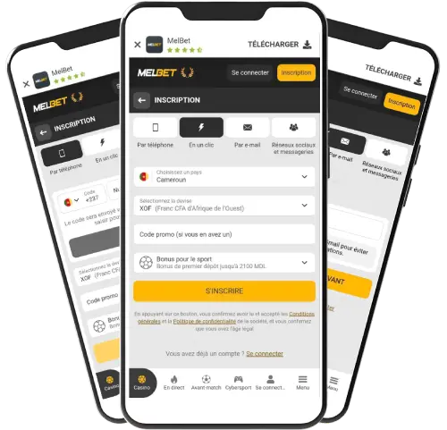 Inscription Melbet Cameroun